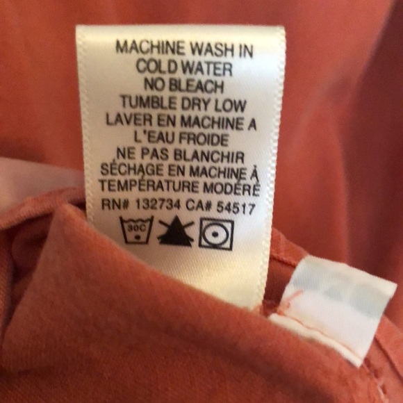 ✨Cloth & Stone Coral Color Long Sleeve Button Down Blouse Top Size Medium M✨ - Picture 11 of 12